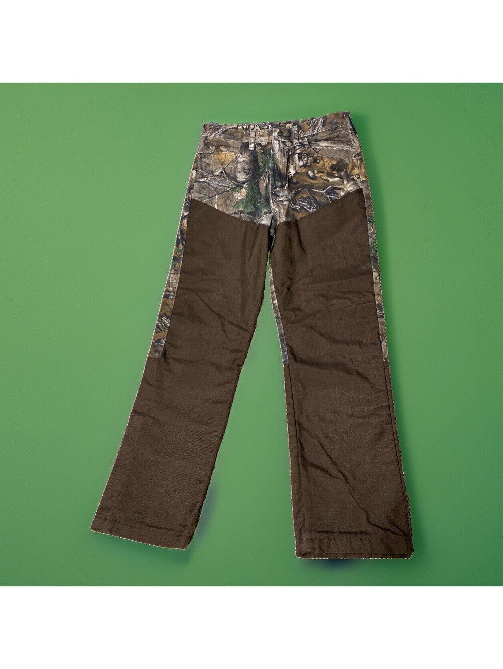 Vintage Wrangler Pro Gear Realtree Camo Brush Guard Canvas Denim Pants 32 x 32